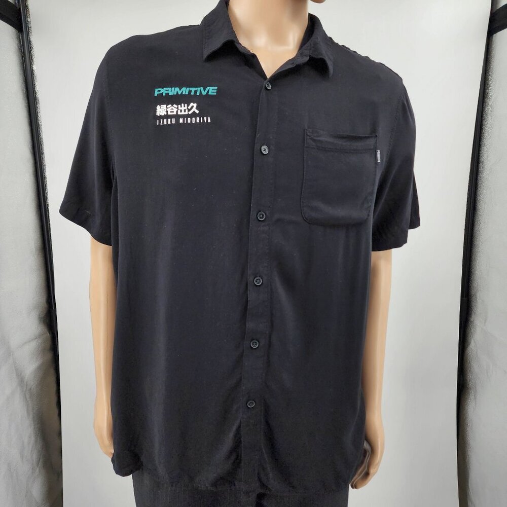 Primitive x My Hero Academia Izuku Black Short Sleeve Shirt, Men's XL - Picture 10 of 10